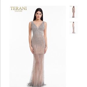 Terani couture dress , details $800  SIZE 6